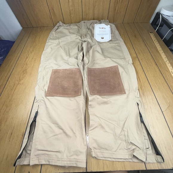 Wildland Fire Fighting Pants Tan Flame Resistant Zipper Size 38x30 FSIPOOO5-1